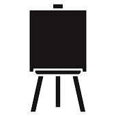 istock Artist's Canvas Glyph Icon 1305157097