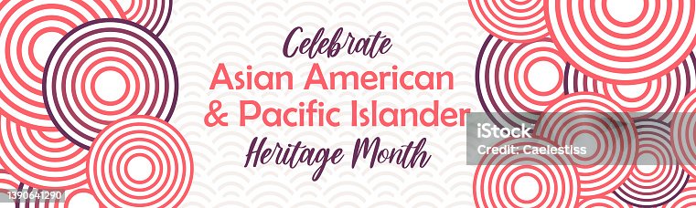 istock Asian American and Pacific Islander Heritage Month. Vector abstract geometric horizontal banner for social media. AAPI history annual celebration in USA. 1390641290