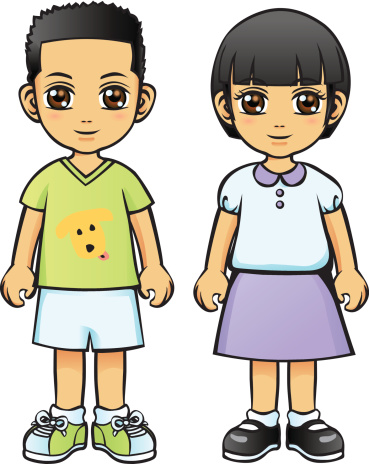 Asian Boy and Girl