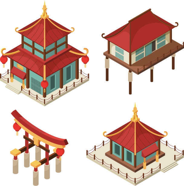 Best Japan  Traditional House  Illustrations Royalty Free Vector Graphics Clip  Art  iStock