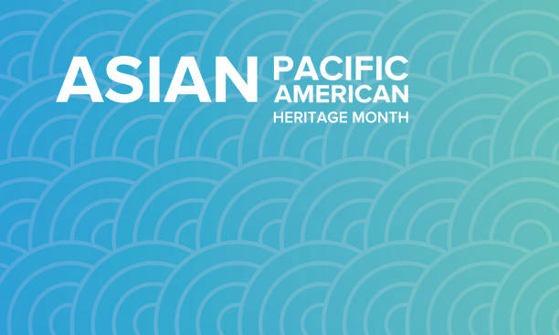 アジア太平洋アメリカ文化遺産月間。5月に祝われる。これは、米国のアジア系アメリカ人と太平洋島民の文化、伝統、歴史を祝います。ポスター、カード、バナー、背景。ベクターイラスト - 伝統点のイラスト素材／クリップアート素材／マンガ素材／アイコン素材