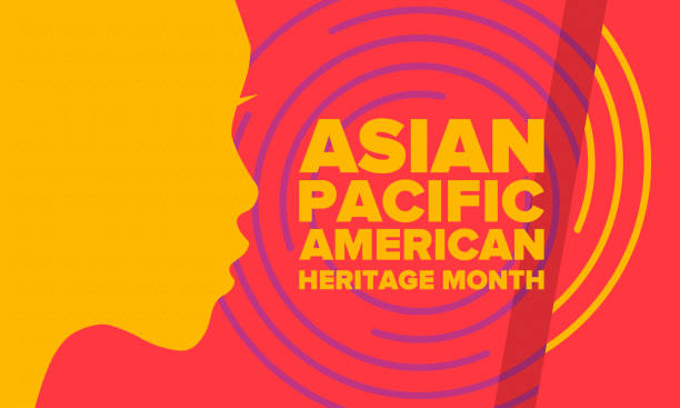 Asian Pacific American Heritage Month. Celebrated in May. It celebrates the culture, traditions and history of Asian Americans and Pacific Islanders in the United States. Poster, card, banner. Vector Asian Pacific American Heritage Month. Celebrated in May. It celebrates the culture, traditions and history of Asian Americans and Pacific Islanders in the United States. Poster, card, banner. Vector east asian ethnicity stock illustrations