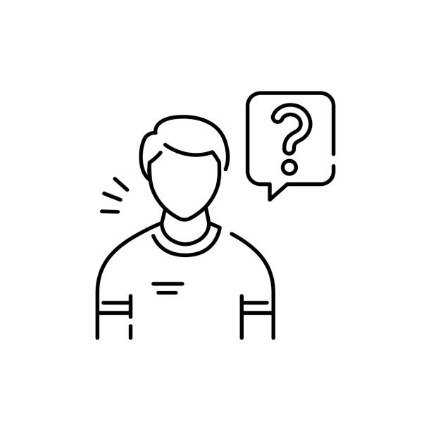 Ask a question color line icon. Pictogram for web page, mobile app Ask a question color line icon. Pictogram for web page, mobile app, promo. UI UX GUI design element. Editable stroke. minecraft apk stock illustrations