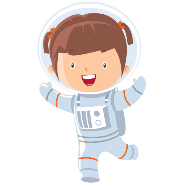 Girl Astronaut Illustrations, Royalty-Free Vector Graphics ...