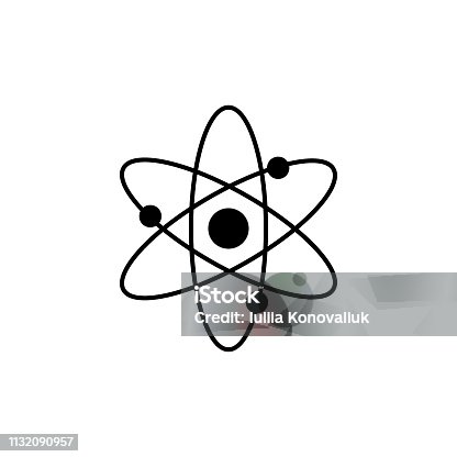 istock Atom molecule vector icon 1132090957