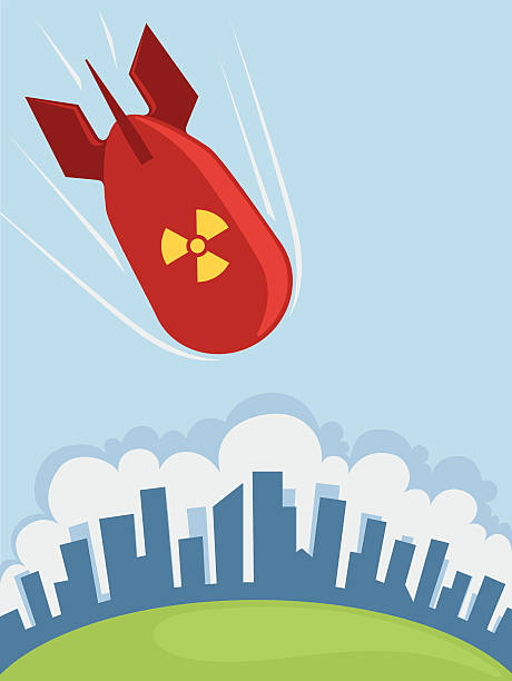 Atomic bomb vector art illustration