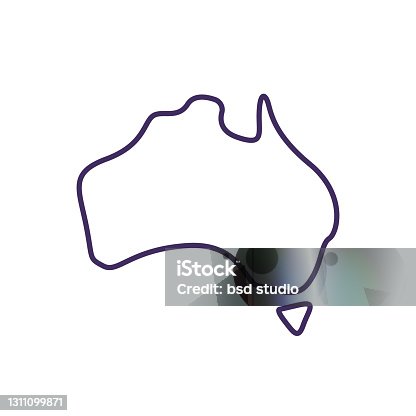 istock Australia covid variant RGB color icon 1311099871