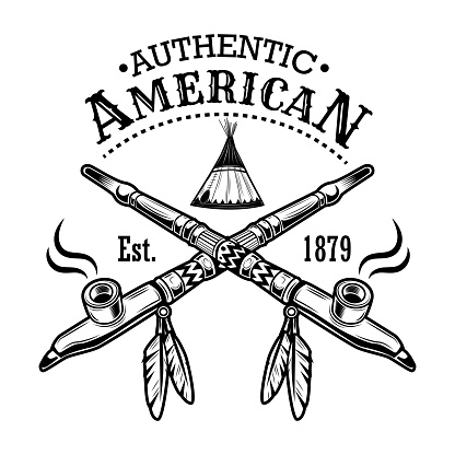 Authentic Americans symbol vector illustration