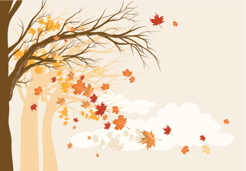 Autumn background with space for text   vector