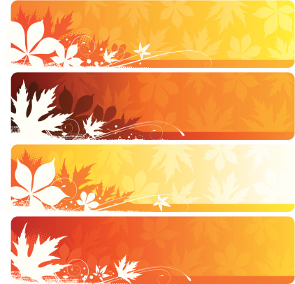 Autumn/fall banners in seperate layers. Hi-res jpeg and AI file included with the vector EPS file. vector
