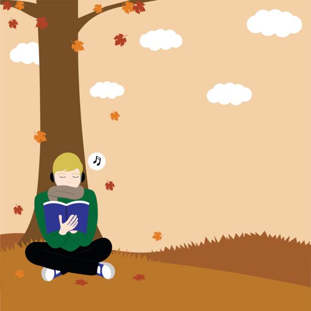 Reading Under The Tree Illustrations, Royalty-Free Vector Graphics ...