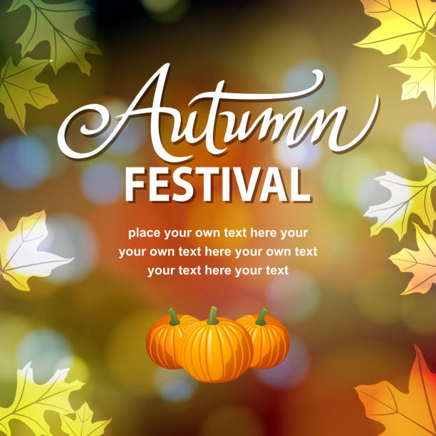 bildbanksillustrationer, clip art samt tecknat material och ikoner med autumn festival celebration - pumpor skördefest
