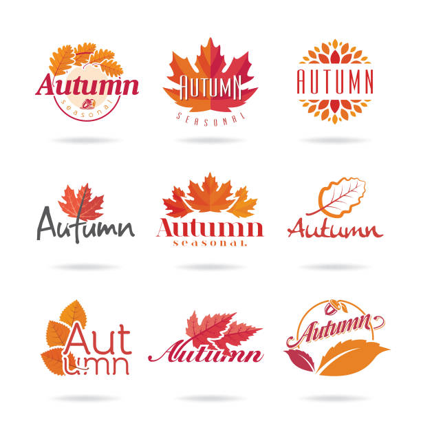 Autumn icon set. A ready-made and quality icon set that can be used for autumn. autumn icons stock illustrations