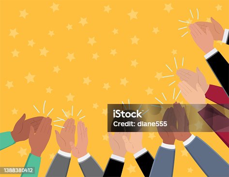istock Award Ceremony with Cheering Crowd and Applause 1388380412