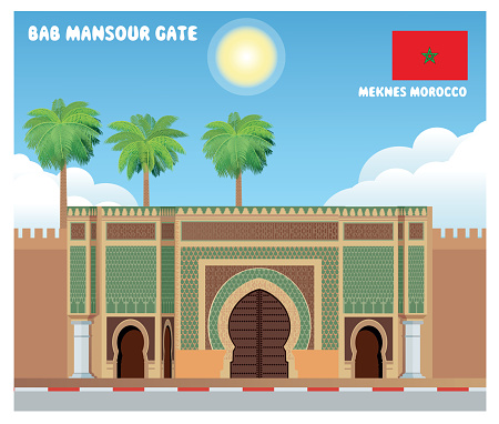 "Bab Mansour" gate, Meknes, Morocco