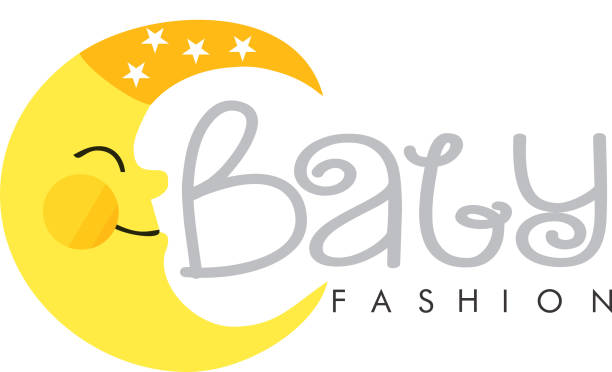 Baby Fashion logo vector art illustration