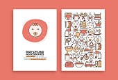 istock Baby Life and Accessories Related Design. Modern Vector Templates for Brochure, Cover, Flyer and Annual Report. 1207044084