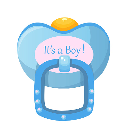 Download Baby Pacifier Stock Vector Art & More Images of Blue - iStock