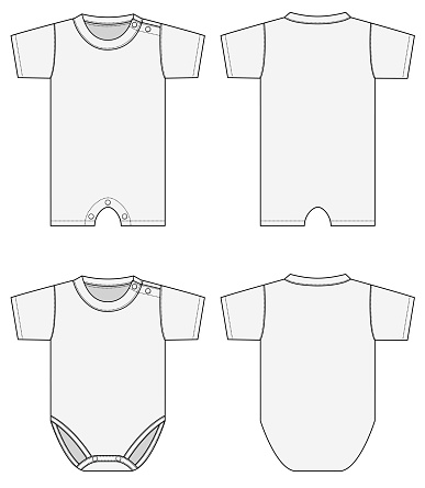 Baby Rompers Illustration Vector Stock Illustration - Download Image ...
