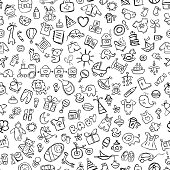 Baby seamless pattern for your design. Vector illustration