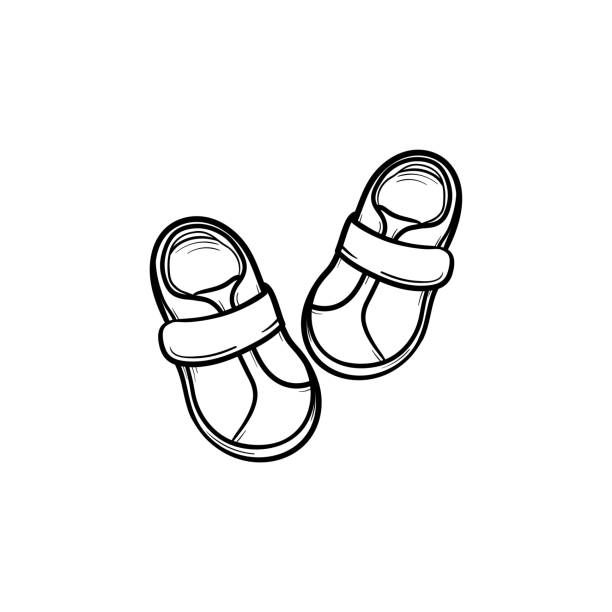Best Baby Booties Illustrations, Royalty-Free Vector Graphics & Clip ...