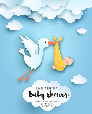 Baby shower card.