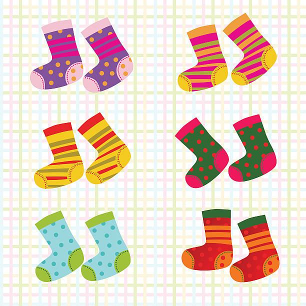 Royalty Free Different Socks Clip Art, Vector Images & Illustrations ...