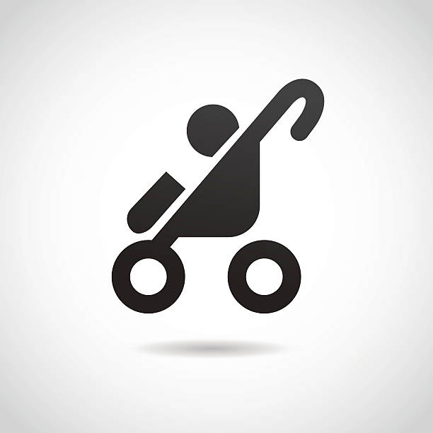 Baby stroller icon. Vector illustration. baby carriage stock illustrations