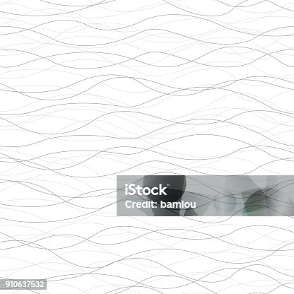 istock Background Horizontal Curved Lines Seamless Pattern 910637532