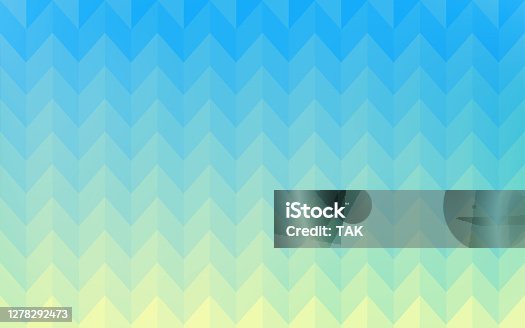 istock Background material: Geometric pattern of pale yellow-green and blue gradation 1278292473