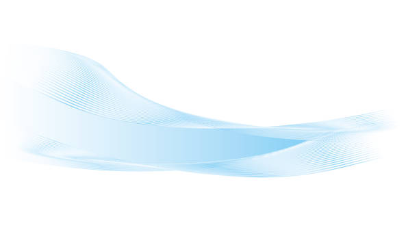 라이트 블루 라인의 배경 자료 - 바람 stock illustrations