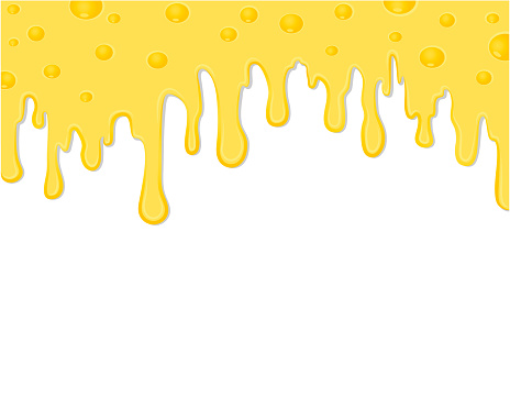 Background of flowing melted cheese.