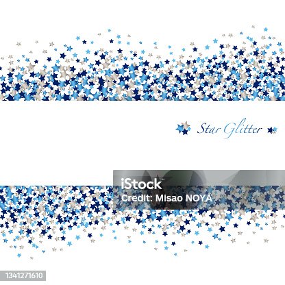 istock Background of star shaped glitter 1341271610