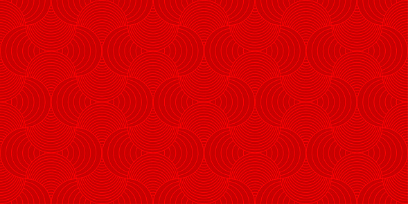 Background pattern seamless red luxury round rectangle circle abstract vector design. Chinese New Year background.