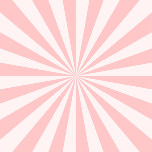 Background pattern seamless sunray abstract sweet pink pastel colors. vector art illustration