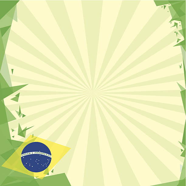 ilustrações, clipart, desenhos animados e ícones de fundo quadrado origami do brasil - porto alegre