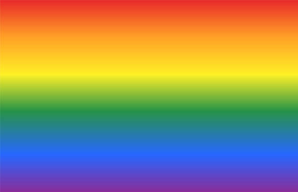 hintergrund mit homosexuell flagge farben muster in der horizontalen ansicht. abstraktes vektor oder illustration mit regenbogenfarben. - lgbtqi rechte stock-grafiken, -clipart, -cartoons und -symbole