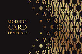 istock Background with golden hexagons or honeycomb on a black. 1317578232