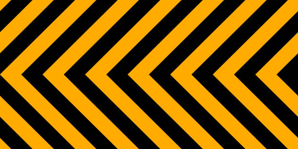 background yellow black stripes, industrial sign safety stripe warning, vector background warn caution construction Horizontal background yellow black stripes, industrial sign safety stripe warning, vector background warn caution construction traffic borders stock illustrations