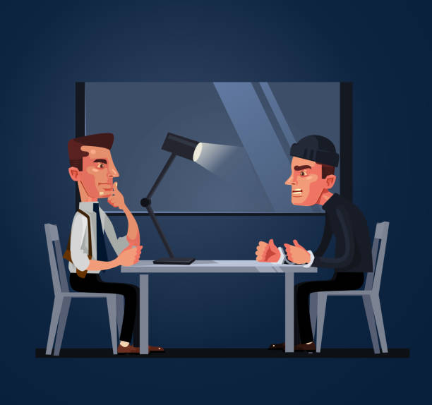 Best Interrogation Room Illustrations Royalty Free Vector