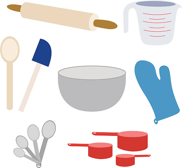 Baking Supplies vector art illustration