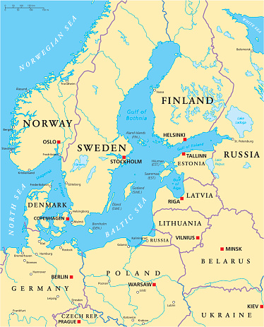 Carte Du Monde Mer Baltique