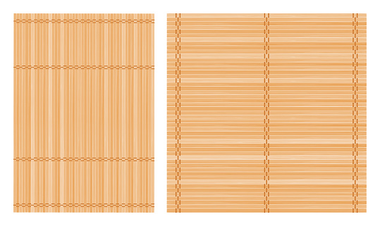 Bamboo mat background set