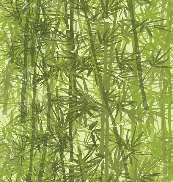 Bamboo Pattern vector art illustration