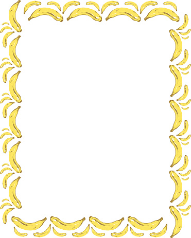 Banana Frame Stock Illustration - Download Image Now - iStock