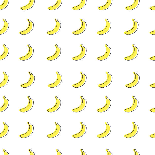 banana  pattern banana seamless vector pattern banana backgrounds stock illustrations