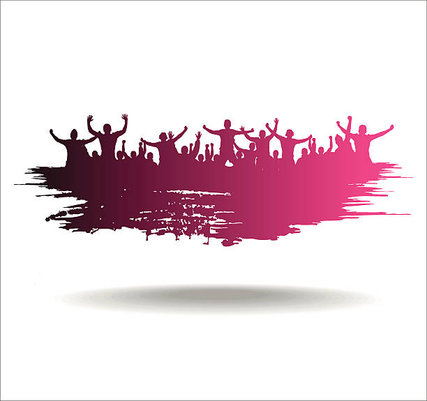 Banner for sport and concerts Banner for sporting events and concerts pink soccer balls stock illustrations