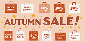 istock Banner of the autumn sale 1338046886
