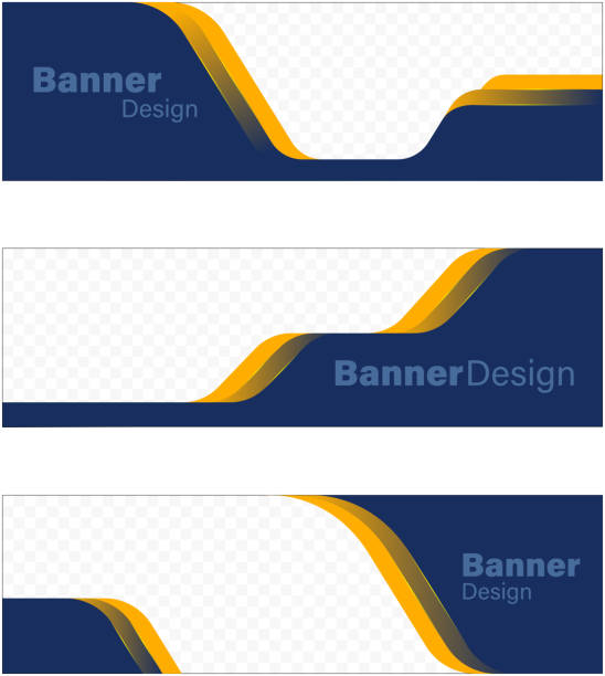banner rectangular banner copy space template design banner ads templates stock illustrations