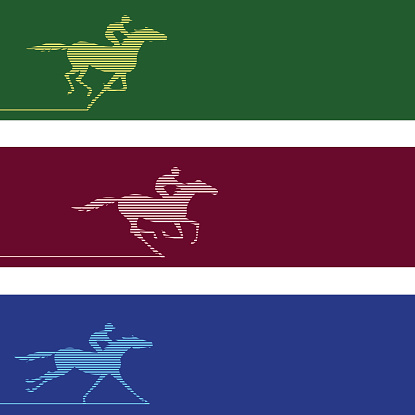 Banner with horserace